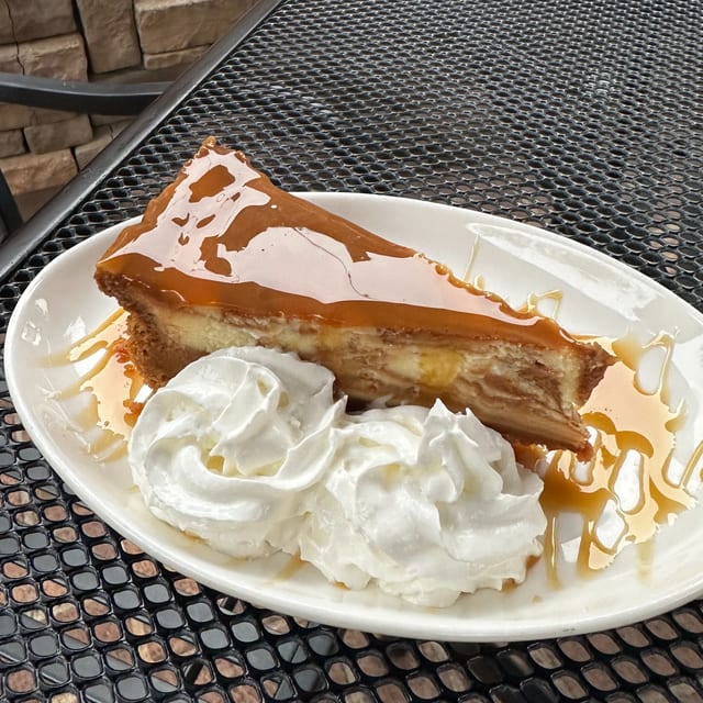 Sea Salt Caramel Cheesecake.